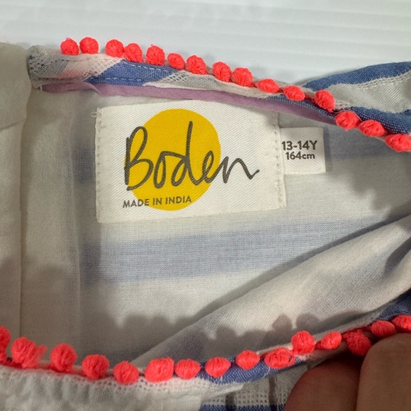 Boden girl Striped Sleeveless Dress with Flared Skirt - Picture 5 of 10